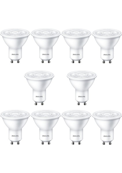 Essential 3.2-40W Kırık Beyaz Işık 4000K GU10 LED Spot Ampul 10 Adet