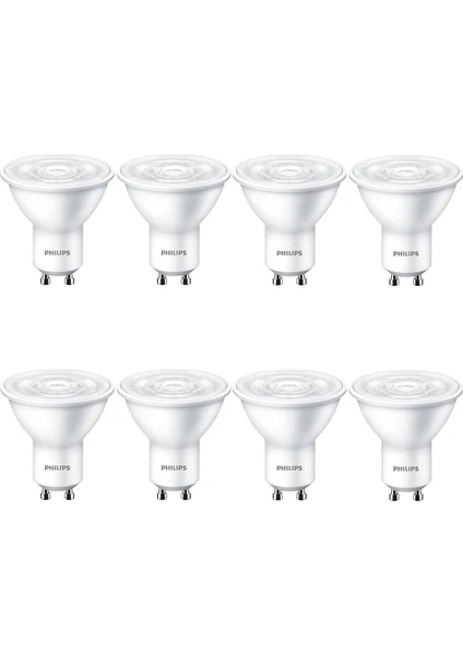 Essential 3.2-40W Kırık Beyaz Işık 4000K GU10 LED Spot Ampul 8 Adet