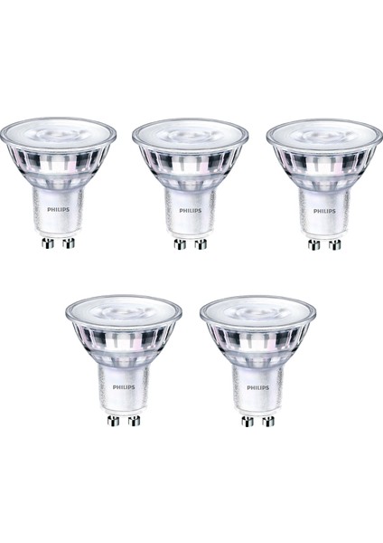 Corepro Dimmable 4-50W Kırık Beyaz Işık (Günışığı) 4000K GU10 Dimli LED Spot Ampul 5 Adet