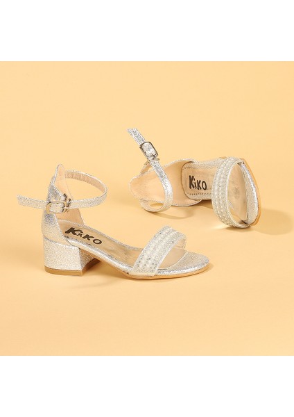 Kiko 765 Çatlak Günlük Kız Çocuk 3 cm Topuk Sandalet Ayakkabı
