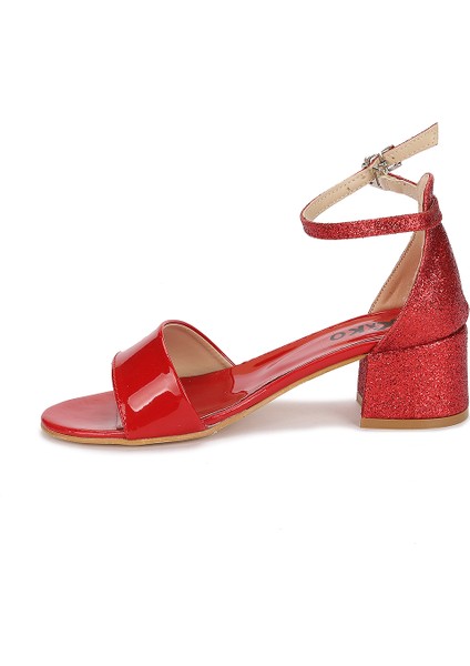 Kiko 768 Ayna Kum Günlük Kız Çocuk 3 cm Topuk Sandalet Ayakkabı indirimleri