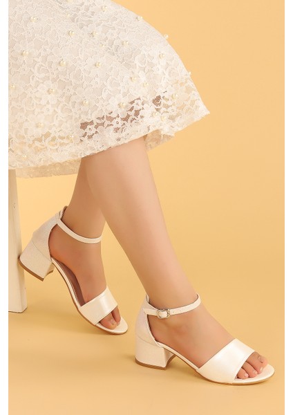 Kiko 768 Kum Cilt Günlük Kız Çocuk 3 cm Topuk Sandalet Ayakkabı