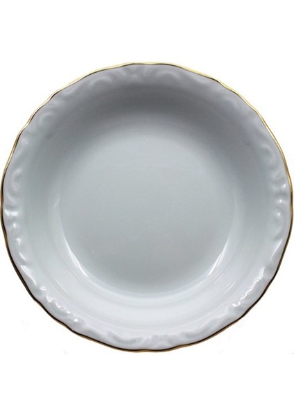Porselen Tabak 16 cm Altın Yaldız Model 6'lı