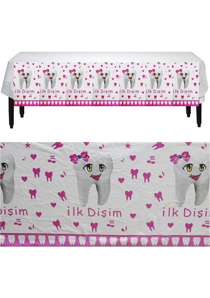 Diş Buğdayı Masa Örtüsü, 180 cm x 120 cm, Pembe