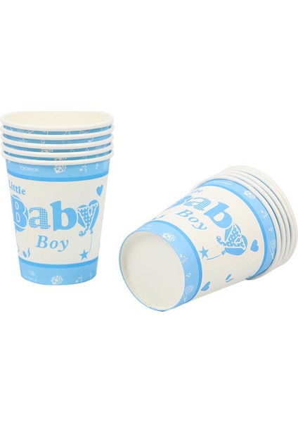 Baby Shower Karton Bardak, Mavi - 8 Adet fırsatları
