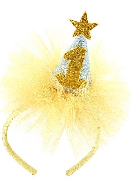 1 Yaş Doğum Günü Tacı - Gümüş