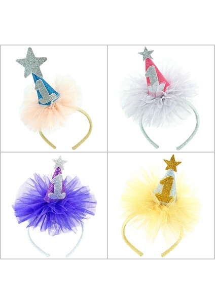 1 Yaş Doğum Günü Tacı - Gümüş modelleri