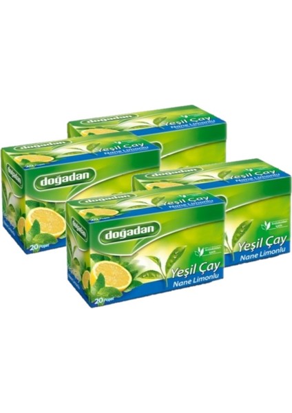 Yeşil Çay Nane Limon 20 Li - 4 Lü