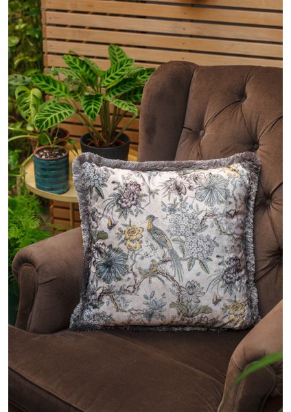 Renkli Kuşlar Dekoratif Kırlent