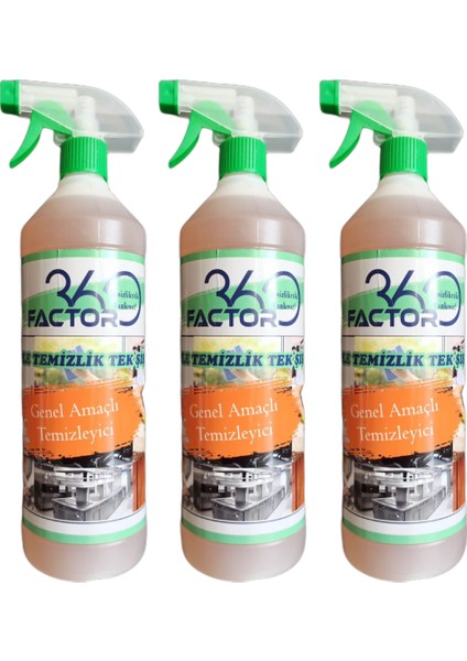 FACTOR360 Çok Amaçlı Genel Temizleyici F35 3'lü Paket (3 Litre)