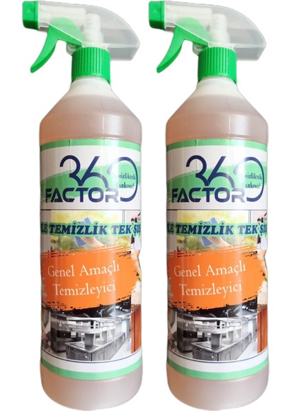 FACTOR360 Çok Amaçlı Genel Temizleyici F35 2 Li Paket (2 Litre)