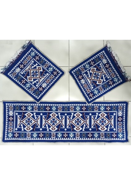 Oto Koltuk Kilim Seti Mavi Renk - Ön ve Arka Koltuk 3 Parça Takım fiyatları