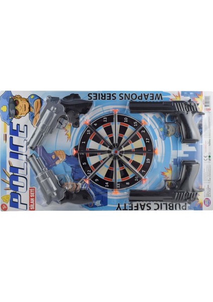 HB-15909 Kartela 4 Lü Tabanca Set