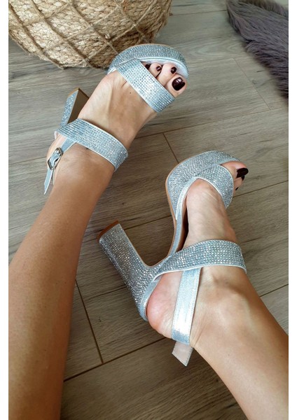 4174 Abiye Flatform Taşlı 19 Pont