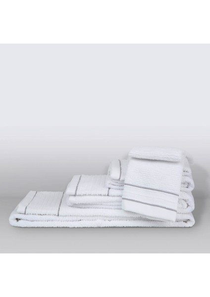 Roya %100 Pamuk Banyo Havlusu Beyaz 70x140