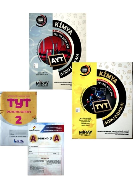 TYT-AYT Kimya Soru Bankası Aydın-Muba Denemeli