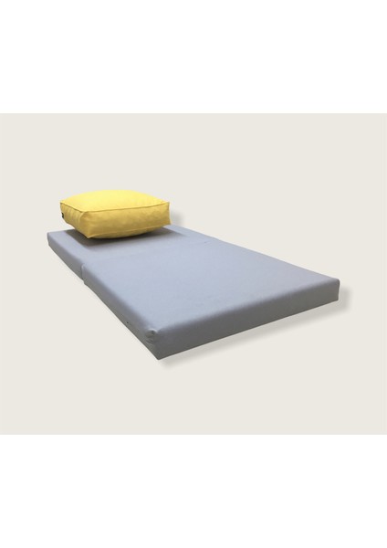 Kabuk Dolgulu 40X40X12 cm Kare Meditasyon Minderi - 60X120X5 Meditasyon Yatağı - Ikili Set