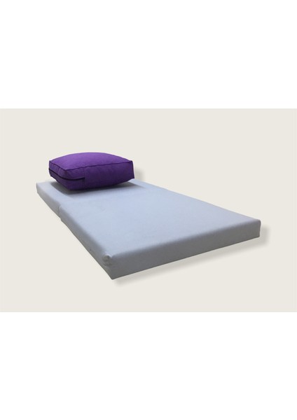 40X40X12 cm Kare Meditasyon Minderi - 60X120X5 Meditasyon Yatağı - Ikili Set
