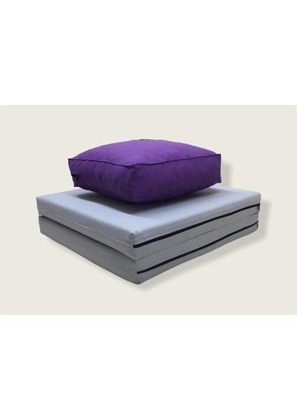 40X40X12 cm Kare Meditasyon Minderi - 60X120X5 Meditasyon Yatağı - Ikili Set fiyatları