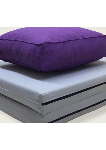 40X40X12 cm Kare Meditasyon Minderi - 60X120X5 Meditasyon Yatağı - Ikili Set fırsatları