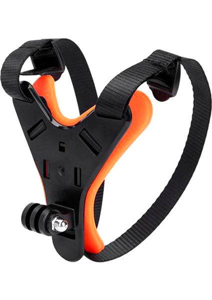 Tüm Aksiyon Kameralara Uyumlu Kask Çene Bağlantı Kayışı Turuncu fiyatları