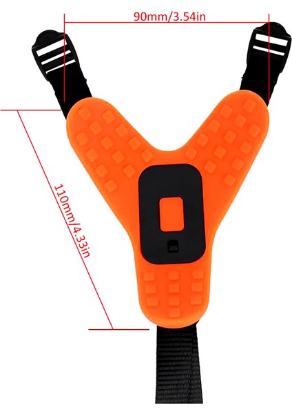 Tüm Aksiyon Kameralara Uyumlu Kask Çene Bağlantı Kayışı Turuncu indirimleri