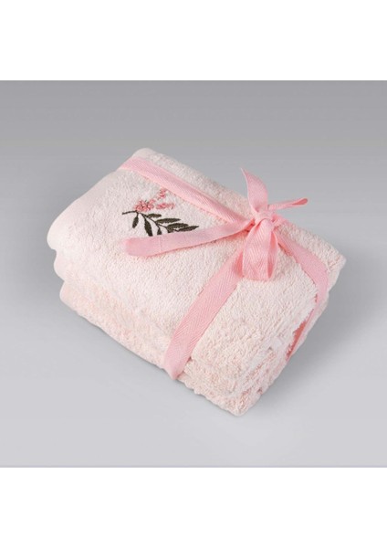 Rina %100 Pamuk 3'lü El Havlusu Seti Pembe 30x50