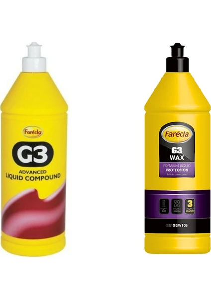 G3 Sıvı Pasta 1 Lt ve G3 Wax Cila 1 Lt