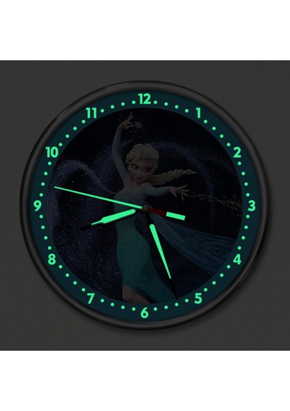 Dekor Loft Premium Gece Parlayan Elsa Frozen Çocuk Odası Duvar Saati PFS-1830 fiyatları