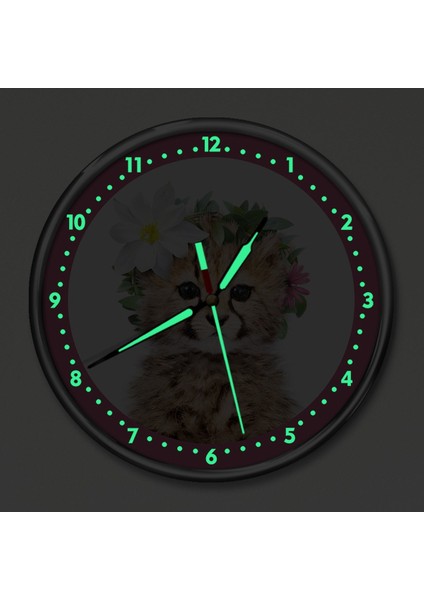 Dekor Loft Premium Gece Parlayan Çita Çocuk Odası Duvar Saati PFS-1810 fiyatları