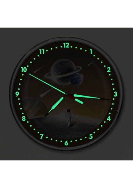 Dekor Loft Premium Gece Parlayan Astronot Çocuk Odası Duvar Saati PFS-1803 fiyatları