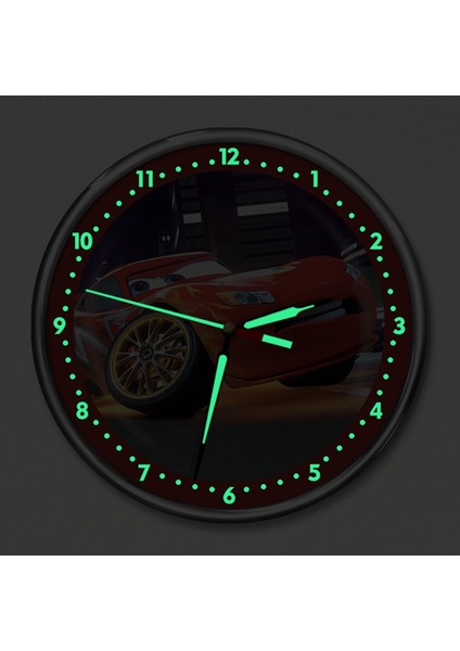Dekor Loft Premium Gece Parlayan Şimşek Mcqueen Çocuk Odası Duvar Saati PFS-1819 fiyatları