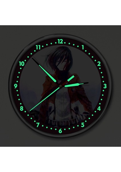 Dekor Loft Premium Gece Parlayan Attack On Titan Çocuk Odası Duvar Saati PFS-1813 fiyatları