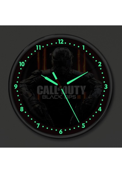 Dekor Loft Premium Gece Parlayan Call Of Duty Çocuk Odası Duvar Saati PFS-1817 fiyatları