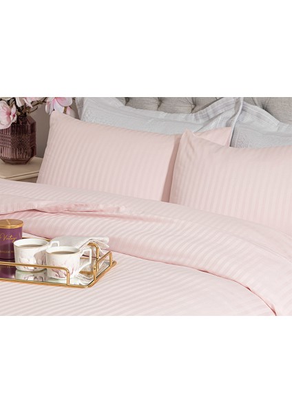 Crystal Ipeksi Twill King Size Nevresim Takımı 240x220 cm Pembe fiyatları