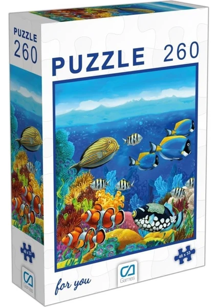 Ca Games Balıklar Puzzle 260 Parça 48 x 33 cm