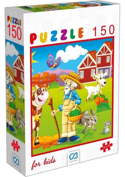 Ca Games Çiftlik Puzzle 150 Parça 34 x 24 cm