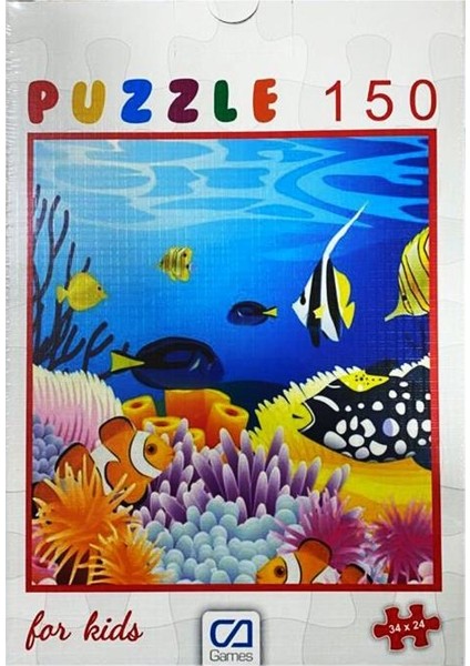 Ca Games Balıklar Puzzle 150 Parça 34 x 24 cm