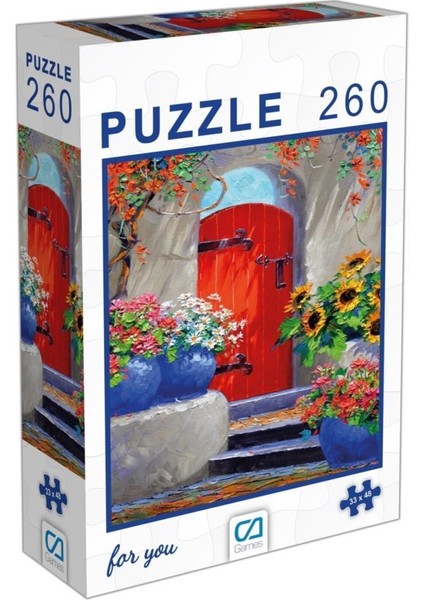 Ca Games Kırmızı Kapı Puzzle 260 Parça 48 x 33 cm