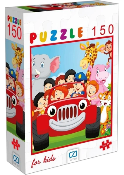 Ca Games Hayvanlar Puzzle 150 Parça  34 x 24 cm