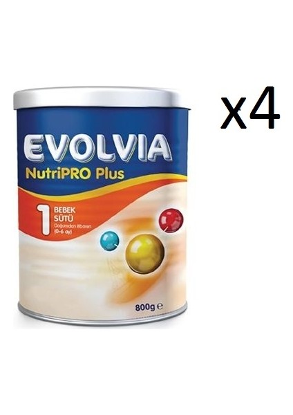 Nutripro Plus 1 Bebek Sütü 800GR 4'lü Avantaj Paketi