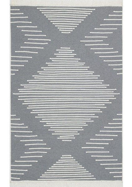 Arya Kilim Ar 15 Grey Çift Taraflı Kilim