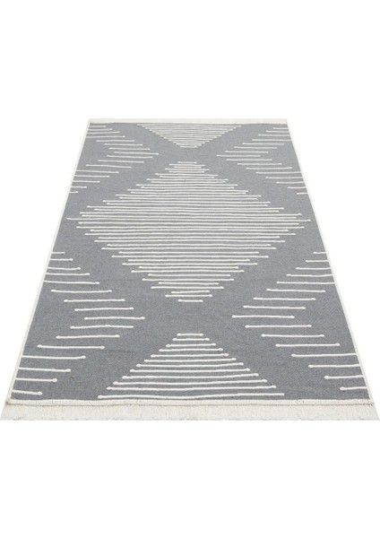 Arya Kilim Ar 15 Grey Çift Taraflı Kilim