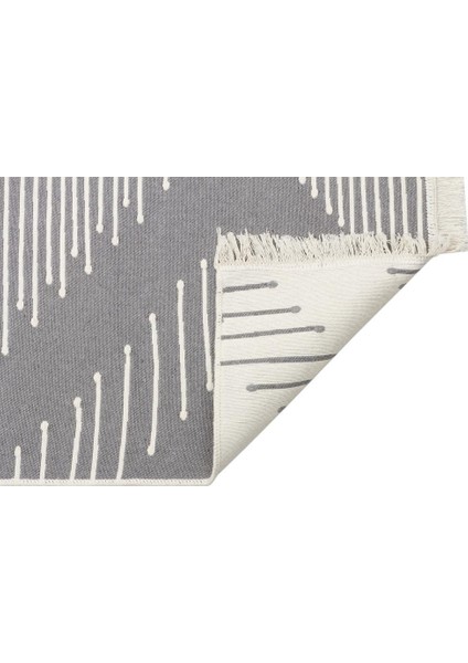 Arya Kilim Ar 15 Grey Çift Taraflı Kilim