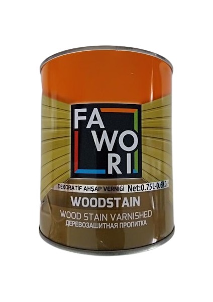 Wood Stain Dekoratif Ahşap Verniği 0,75 L Naturel