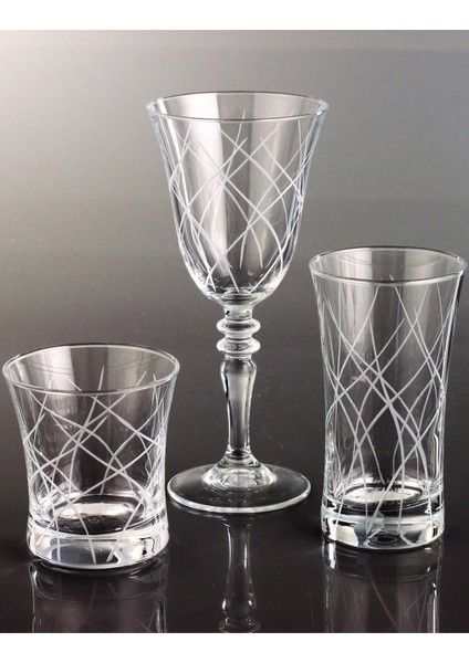 Kristal Leyla 18 Parça İçecek Takımı