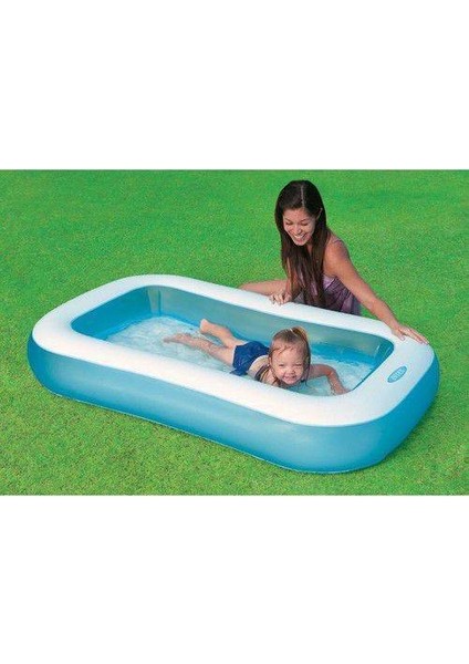 Green Intex 57403 Yumuşak Tabanlı Şişme Havuz 166X100X28 cm Fiyatı