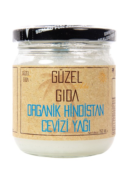 Organik Hindistan Cevizi Yağı Soğuk Sıkım 150 ml