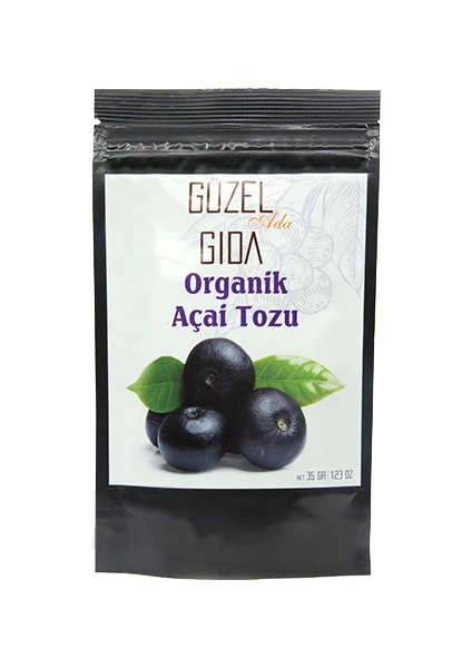 Güzel Ada Gıda Organik Açai Üzümü Tozu 35 gr