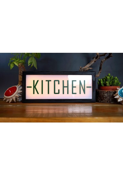 Kıtchen Cafe, Restaurant ve Ev Aydınlatması Dekoratif Işıklı Pano